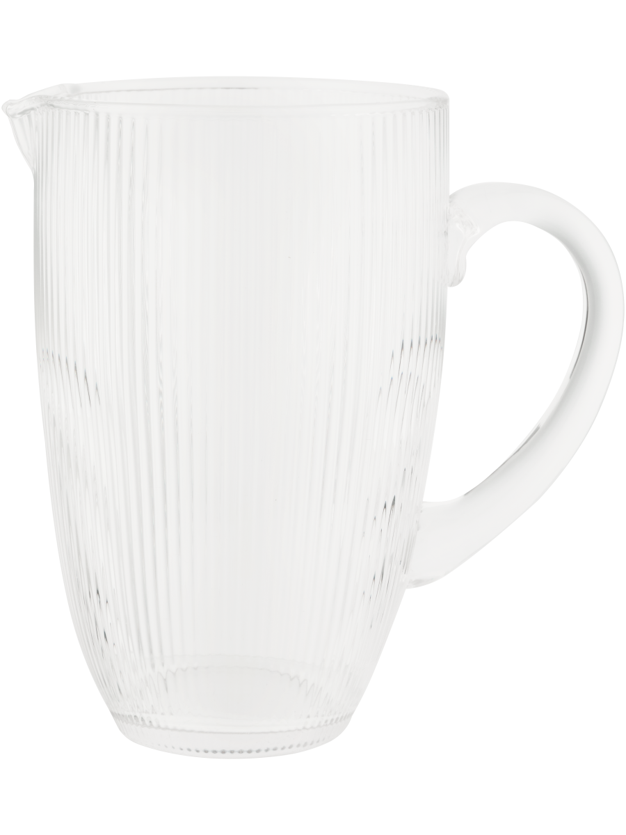 Ribbed Glass Jug