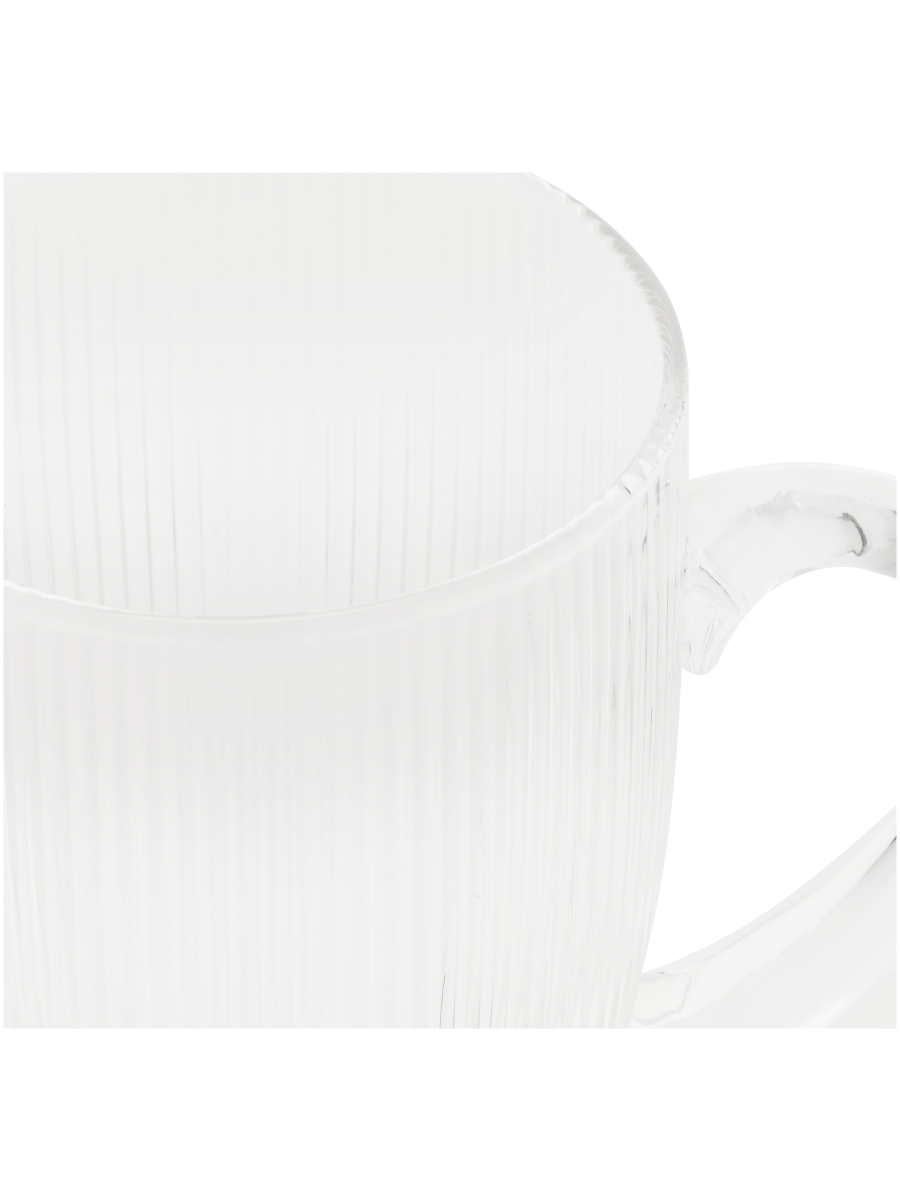 Ribbed Glass Jug