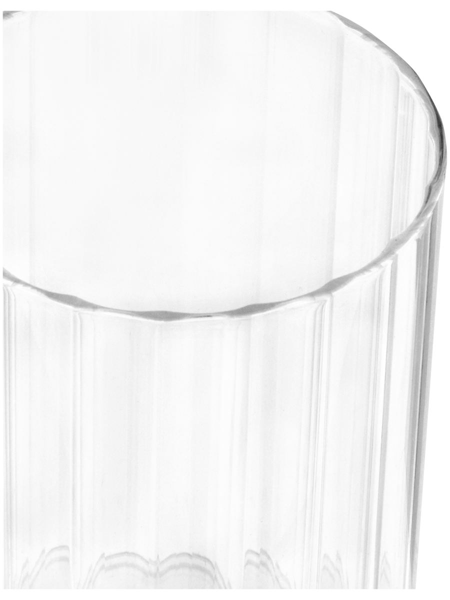 Ribbed Glass Vase 9x9cm