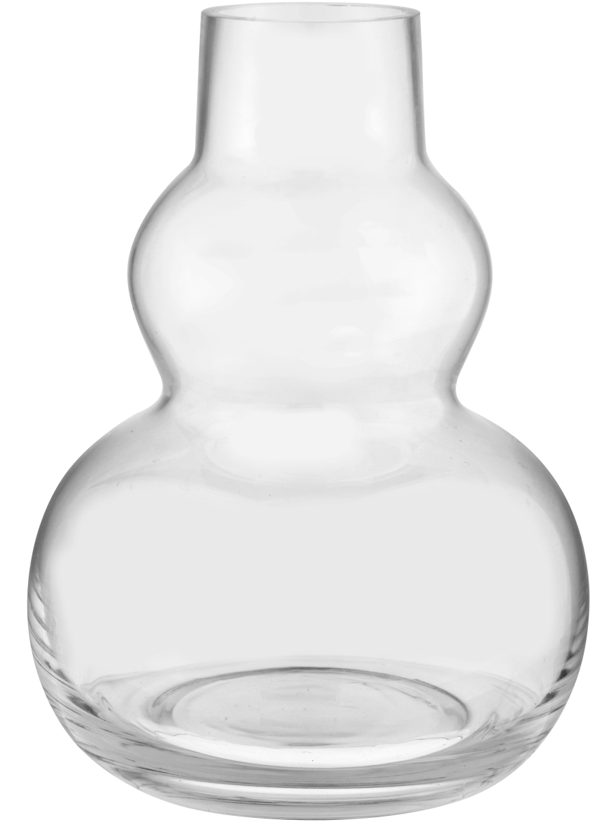 Double-Bulb Glass Vase 4.5x7.5