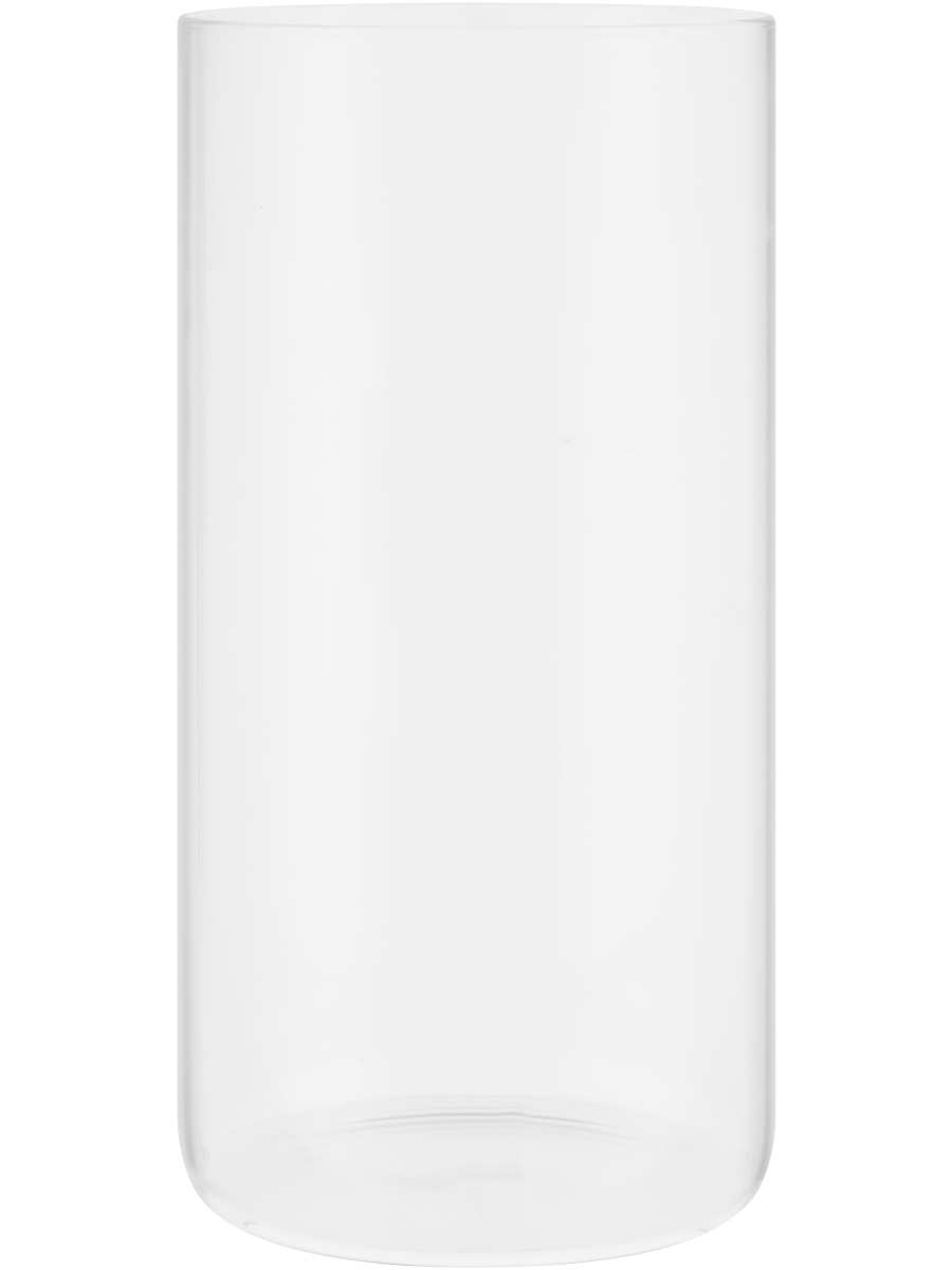 Cylinder Shaped Glass Vase 10x20cm