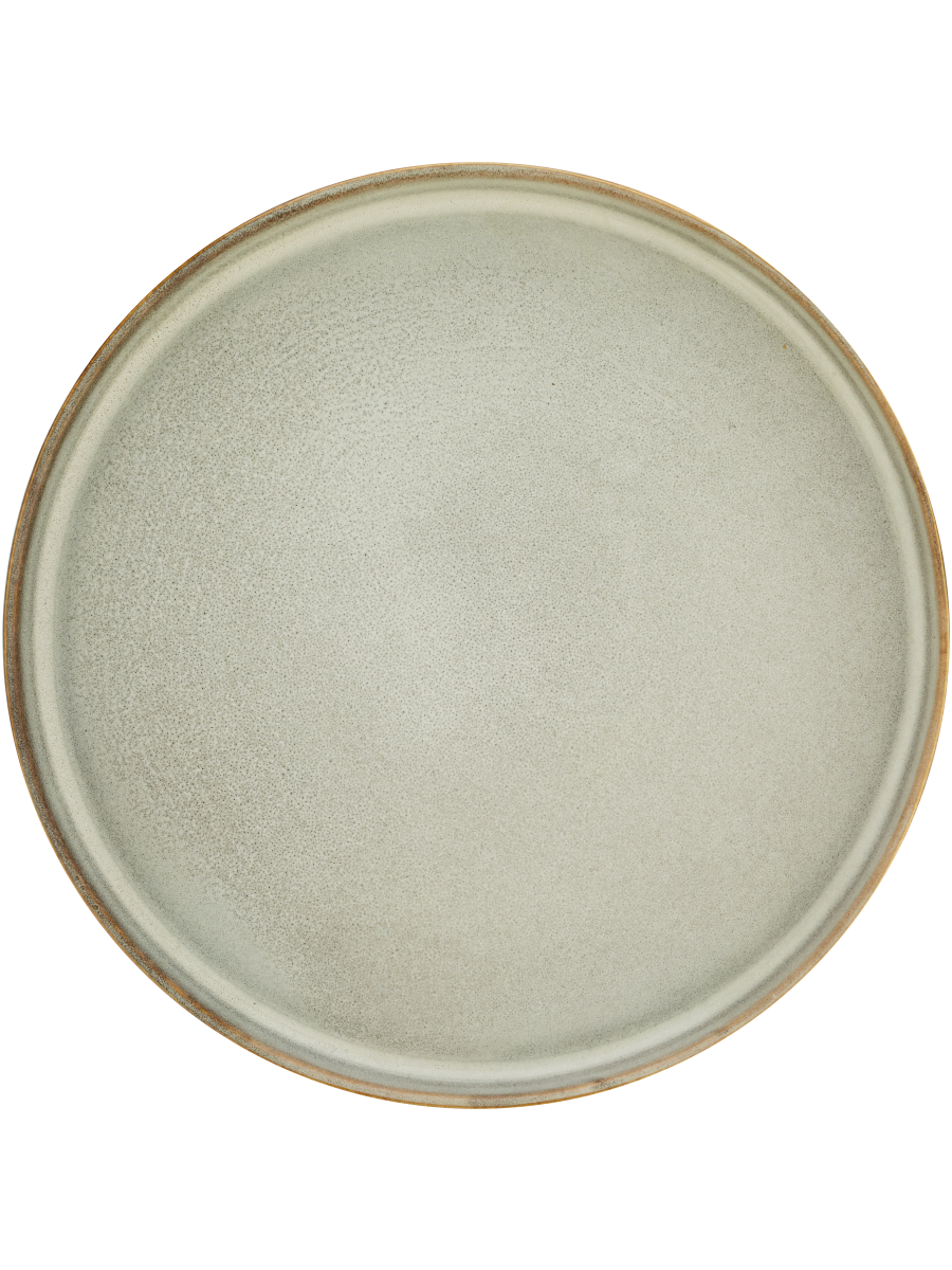 Light Stone Ceramic Dinner Plate