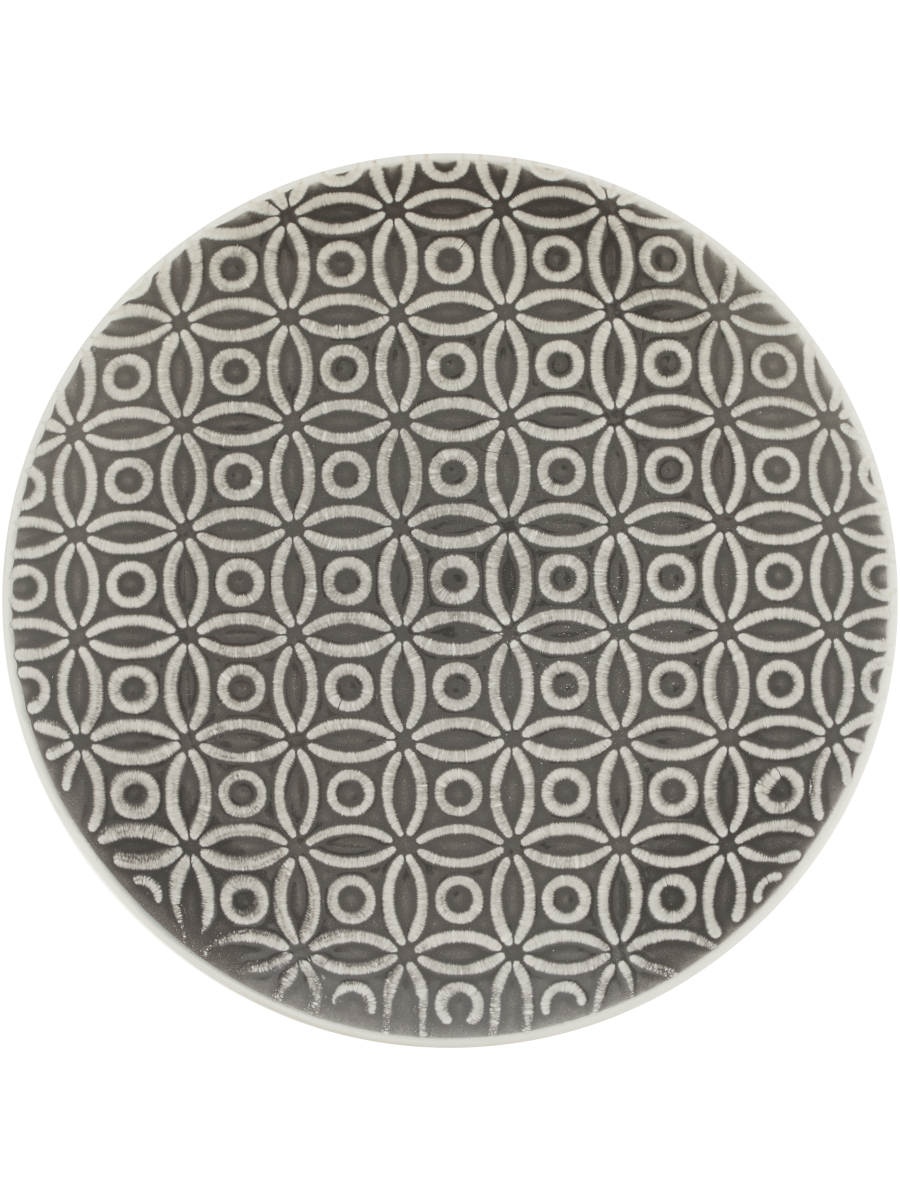Patterned Ceramic Dinner Plate