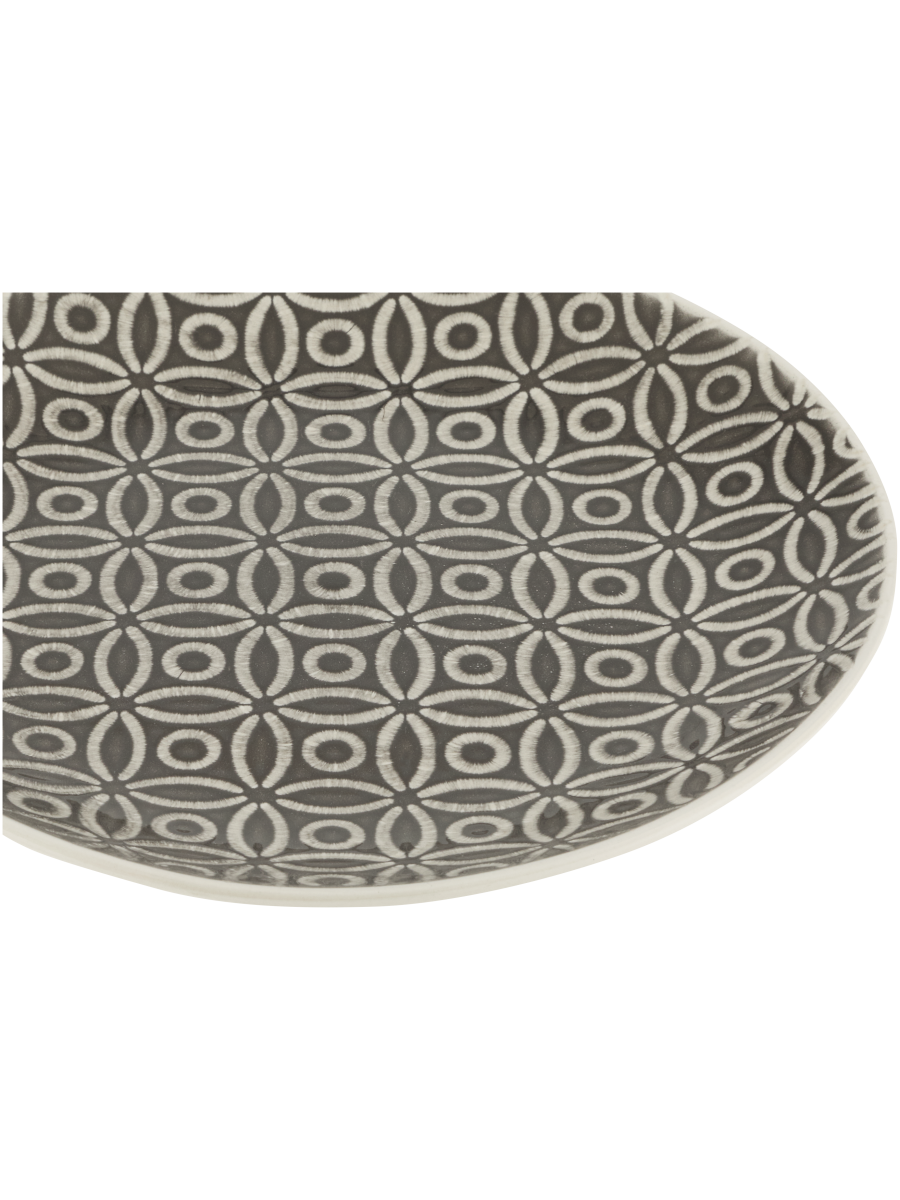 Patterned Ceramic Dinner Plate