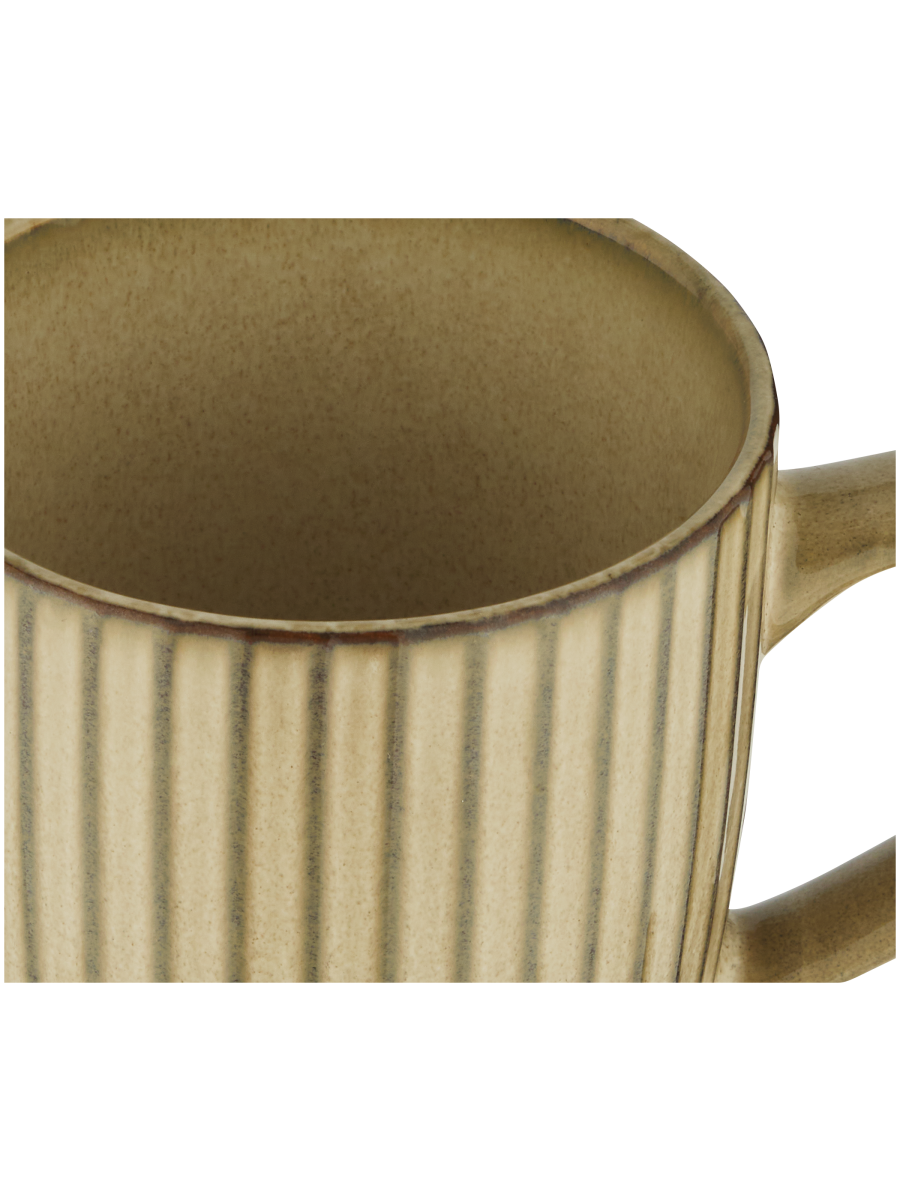 Textured Line Ceramic Mug