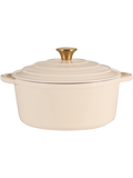 Cream Cast Iron Casserole