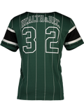 Green Striped Baseball Top