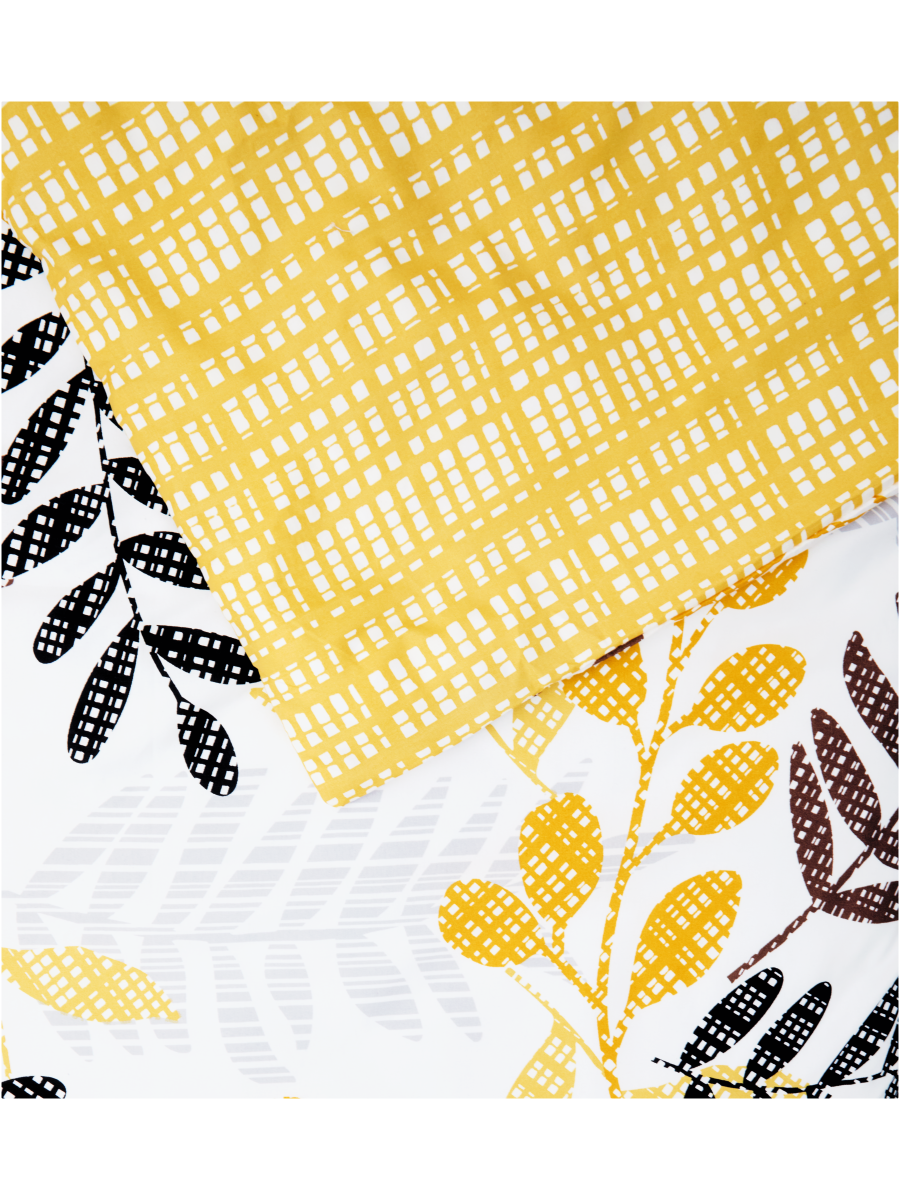Kyla Leaves Duvet Cover Set Double