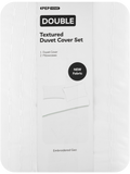 Embroidered Geo Textured Duvet Cover Set Double (1)