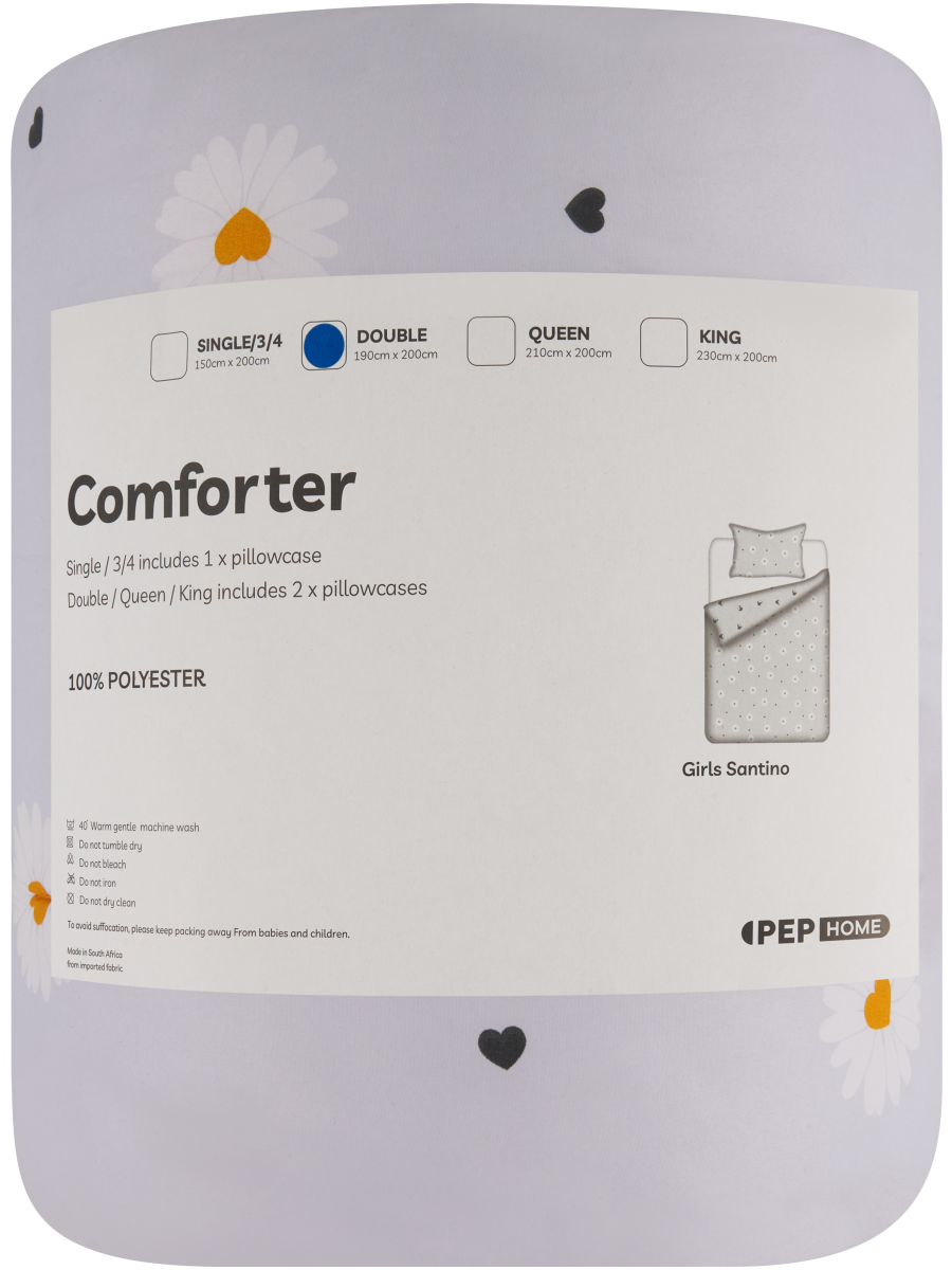 Double Bed Santino Microfibre Kids Comfort