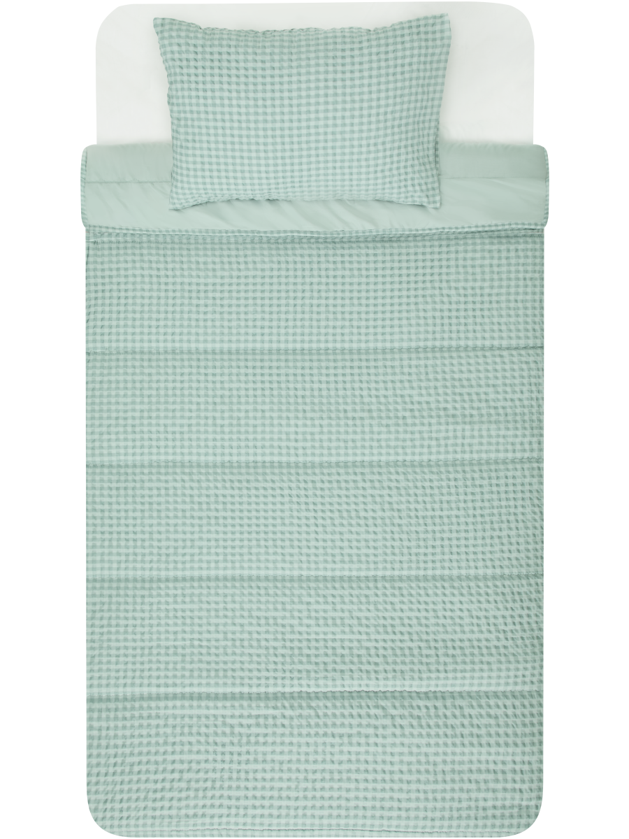 Gingham Comforter Three Quarter