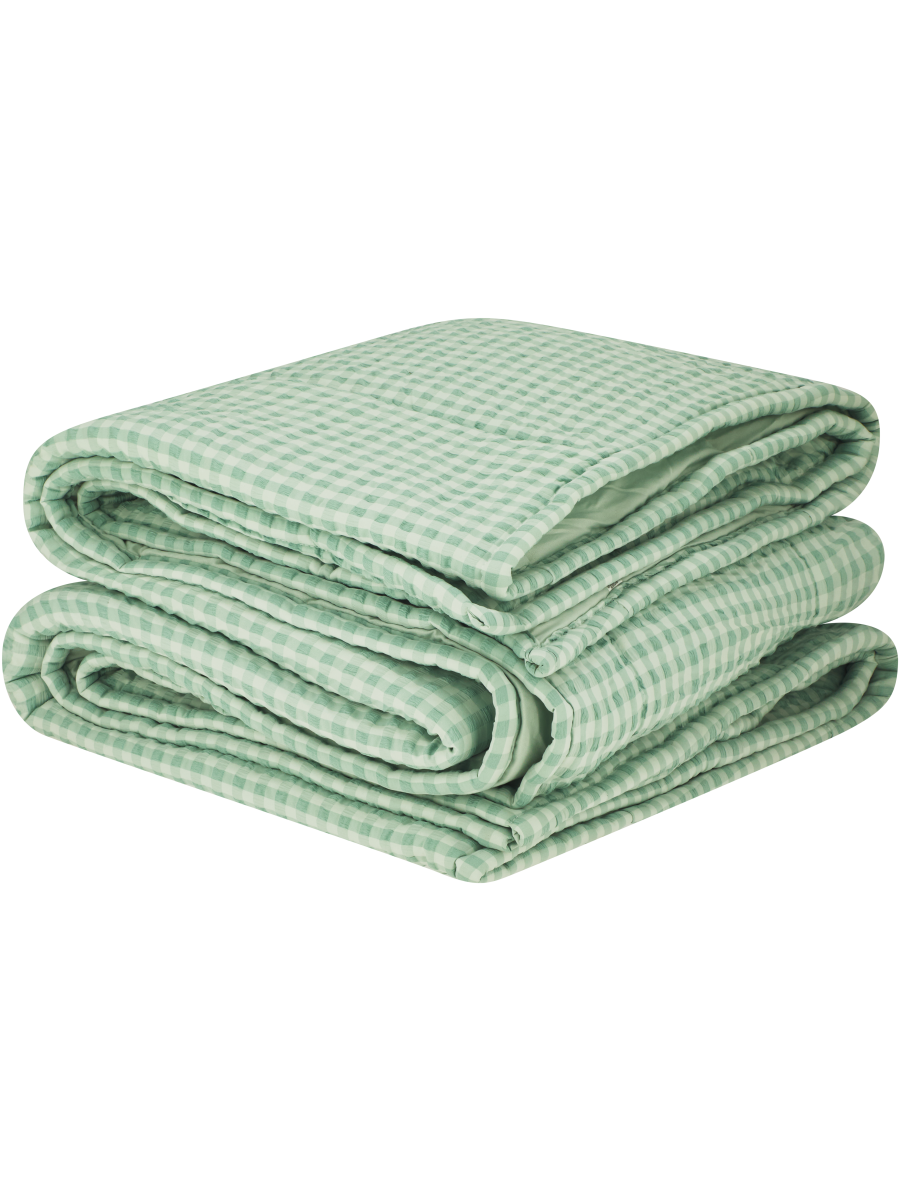 Gingham Comforter Three Quarter (1)