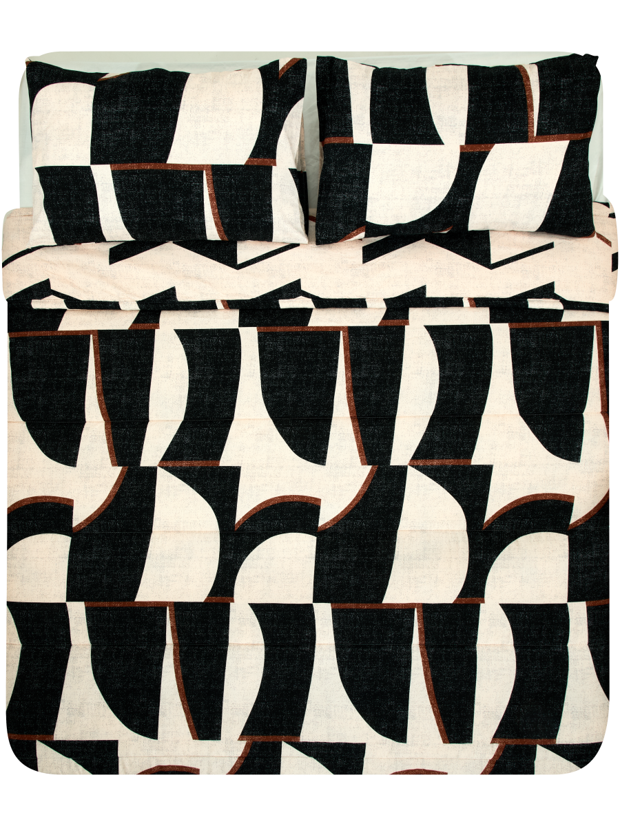 Single Bed And 3 Quarter Kalamari Print Comforter Set