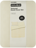 Lattice Weave Textured Duvet Cover Set Queen (1)