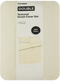 Lattice Weave Textured Duvet Cover Set King (1)