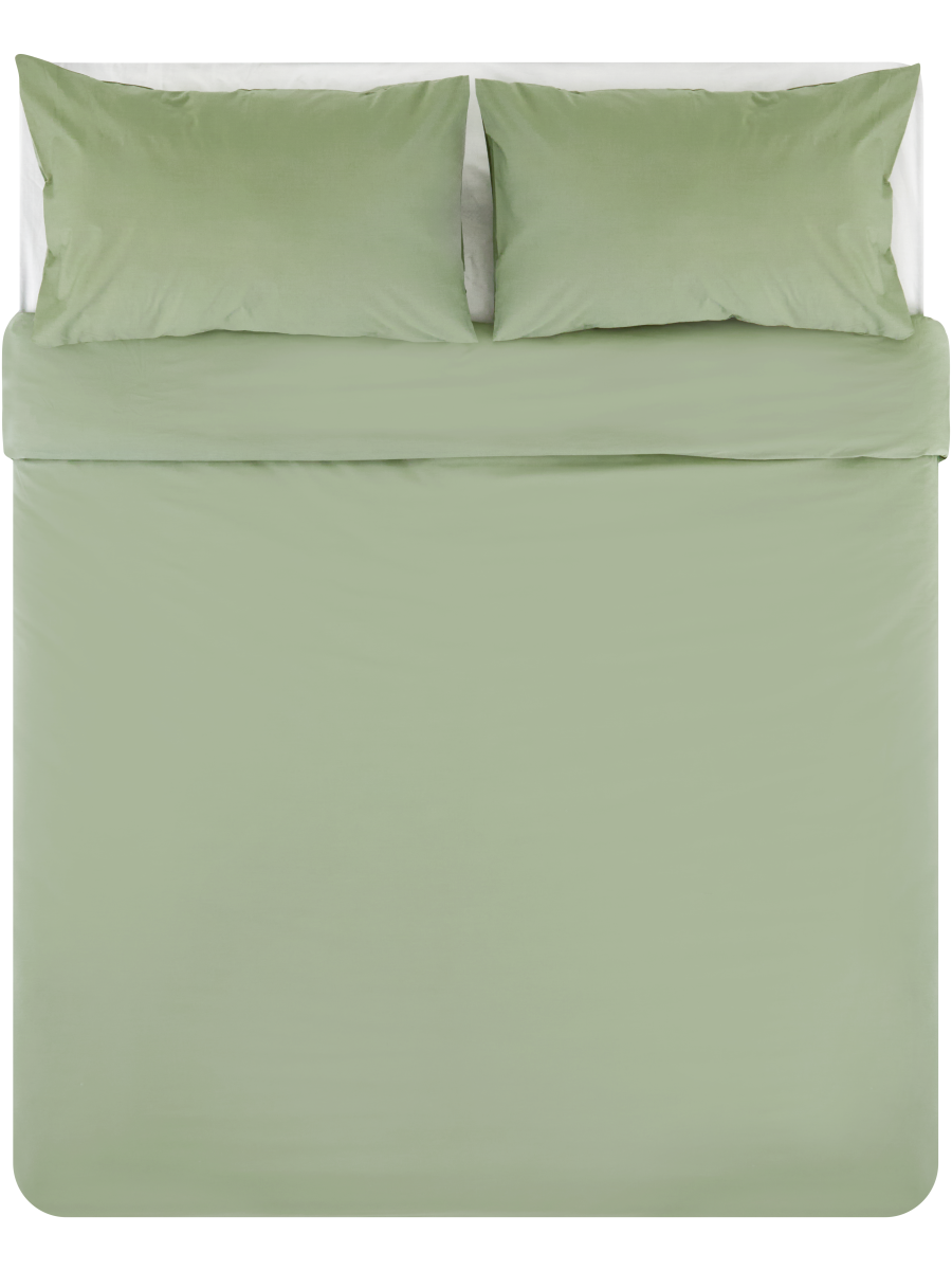 Cotton Rich Percale Duvet Cover Set Double