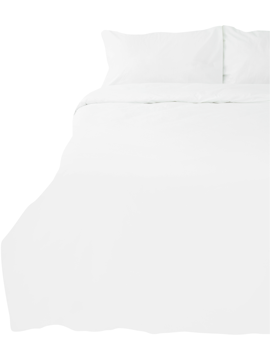 King Bed White Cotton Rich Duvet Cover