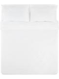 King Bed White Cotton Rich Duvet Cover (2)