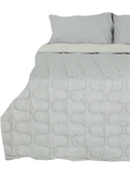 Grey And Natural Quilted Comforter Queen (1)