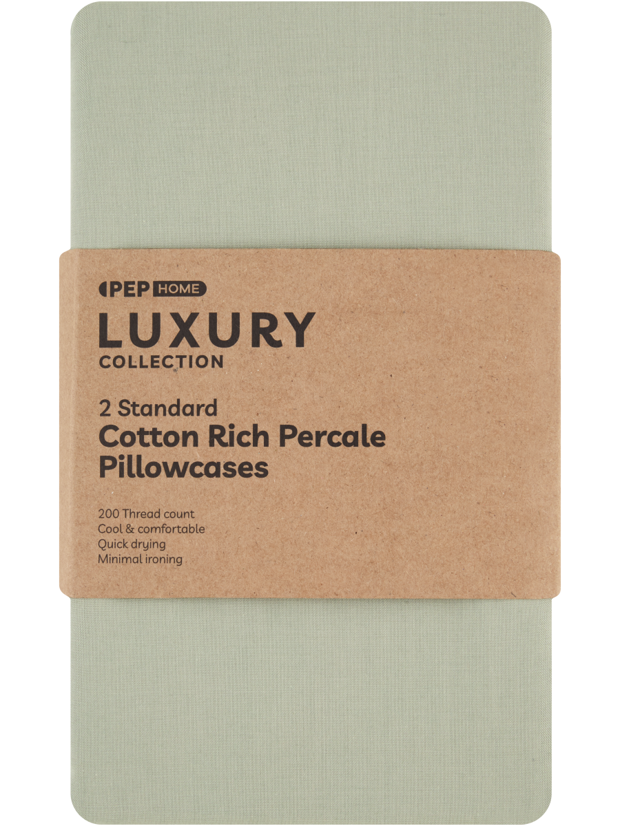Luxury Collection Cotton Rich Percale Standard Pillowcases