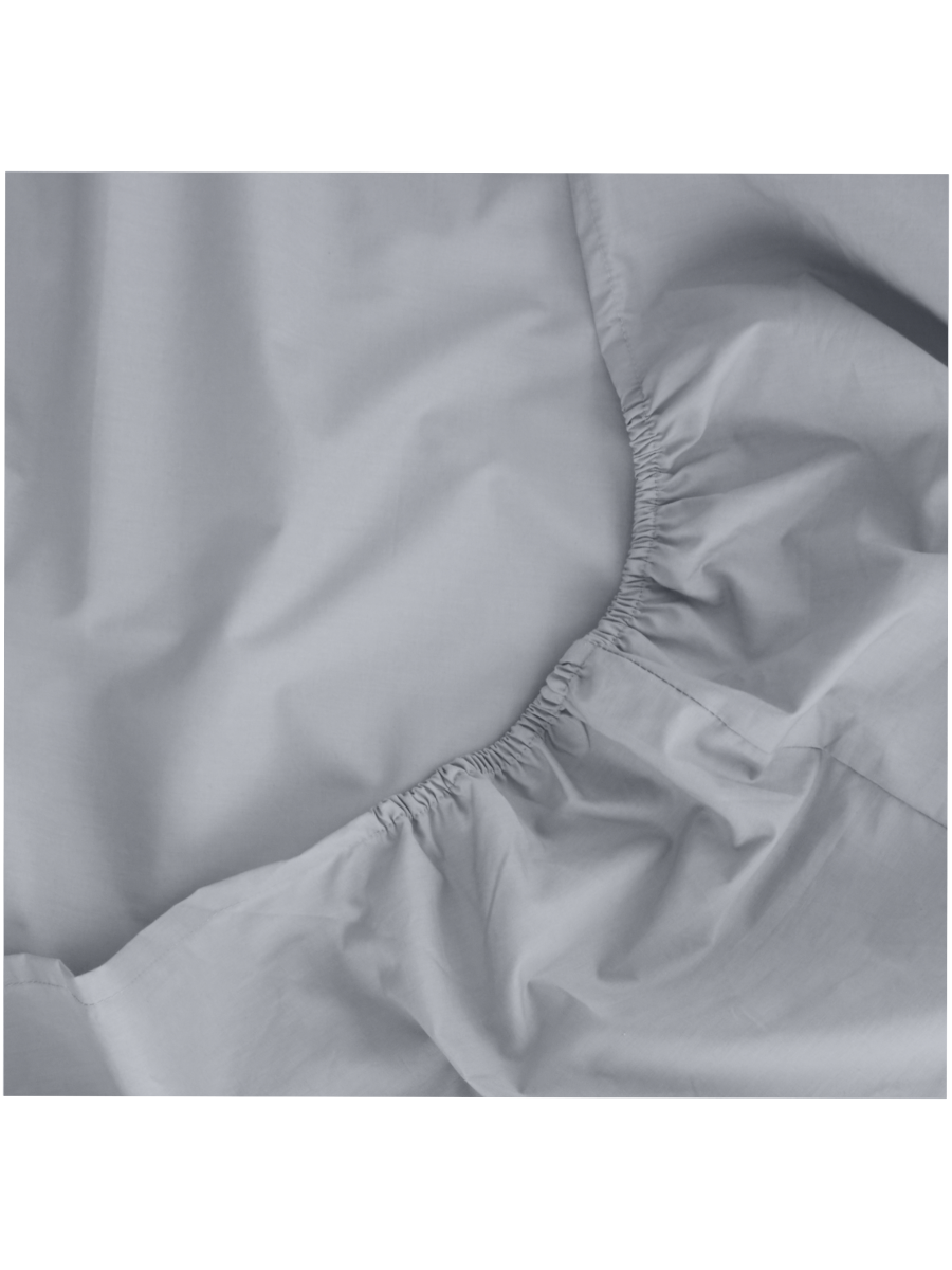 Cotton Rich Percale Fitted Sheet Double