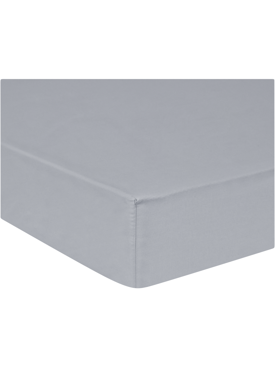 Cotton Rich Percale Fitted Sheet Double