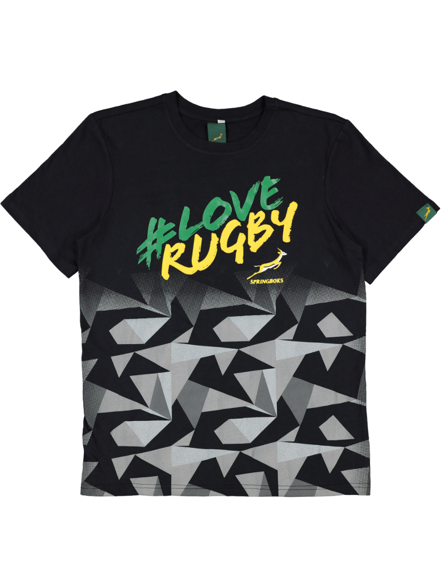 Black Graphic Springboks T-Shirt