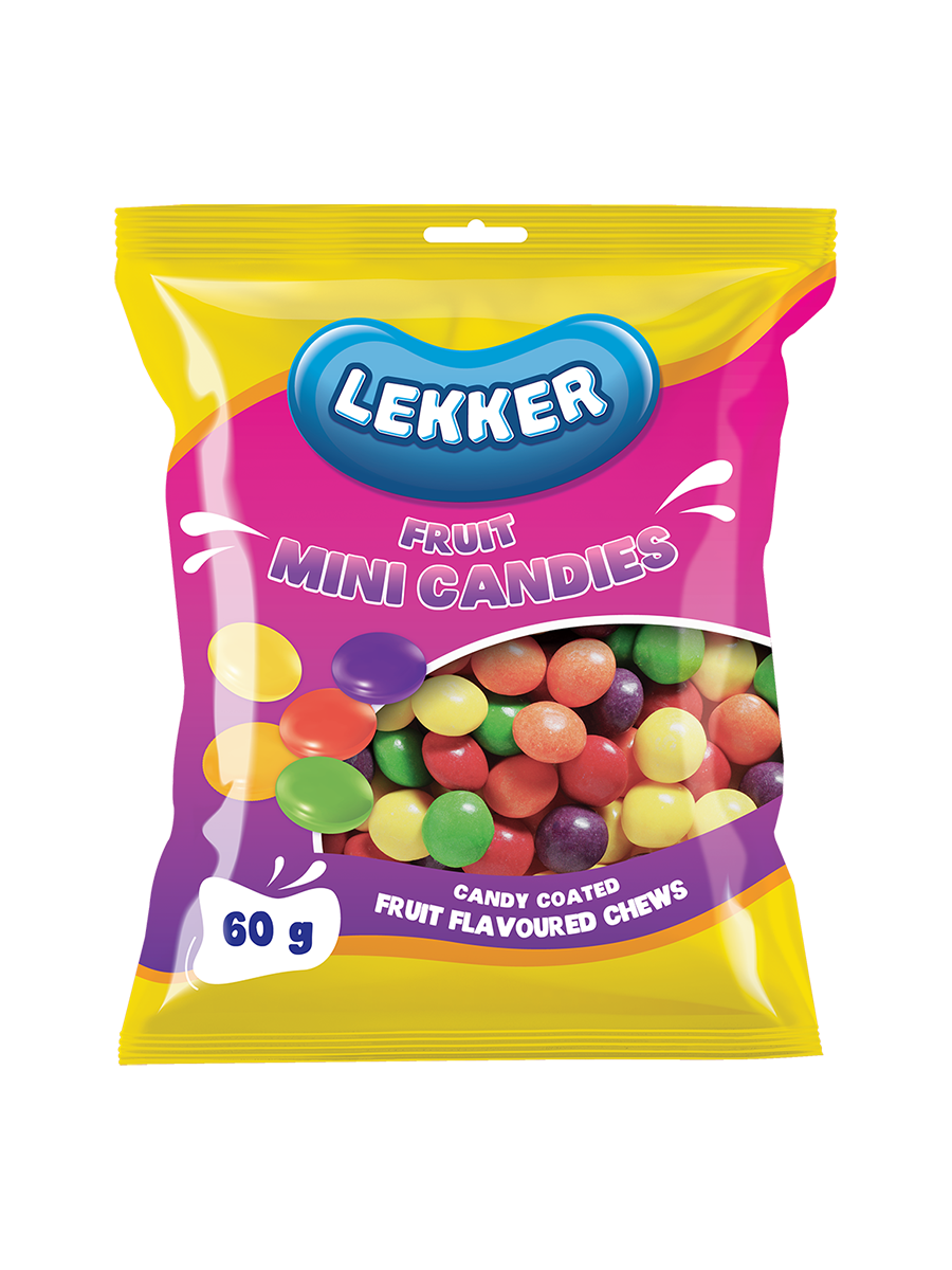 Lekker Mini Candies Fruity Sweets 60G