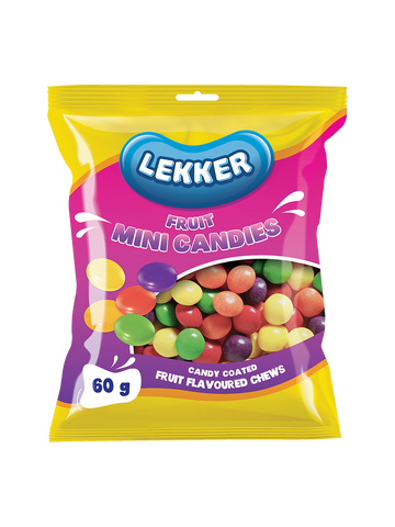 Lekker Mini Candies Fruity Sweets 60G