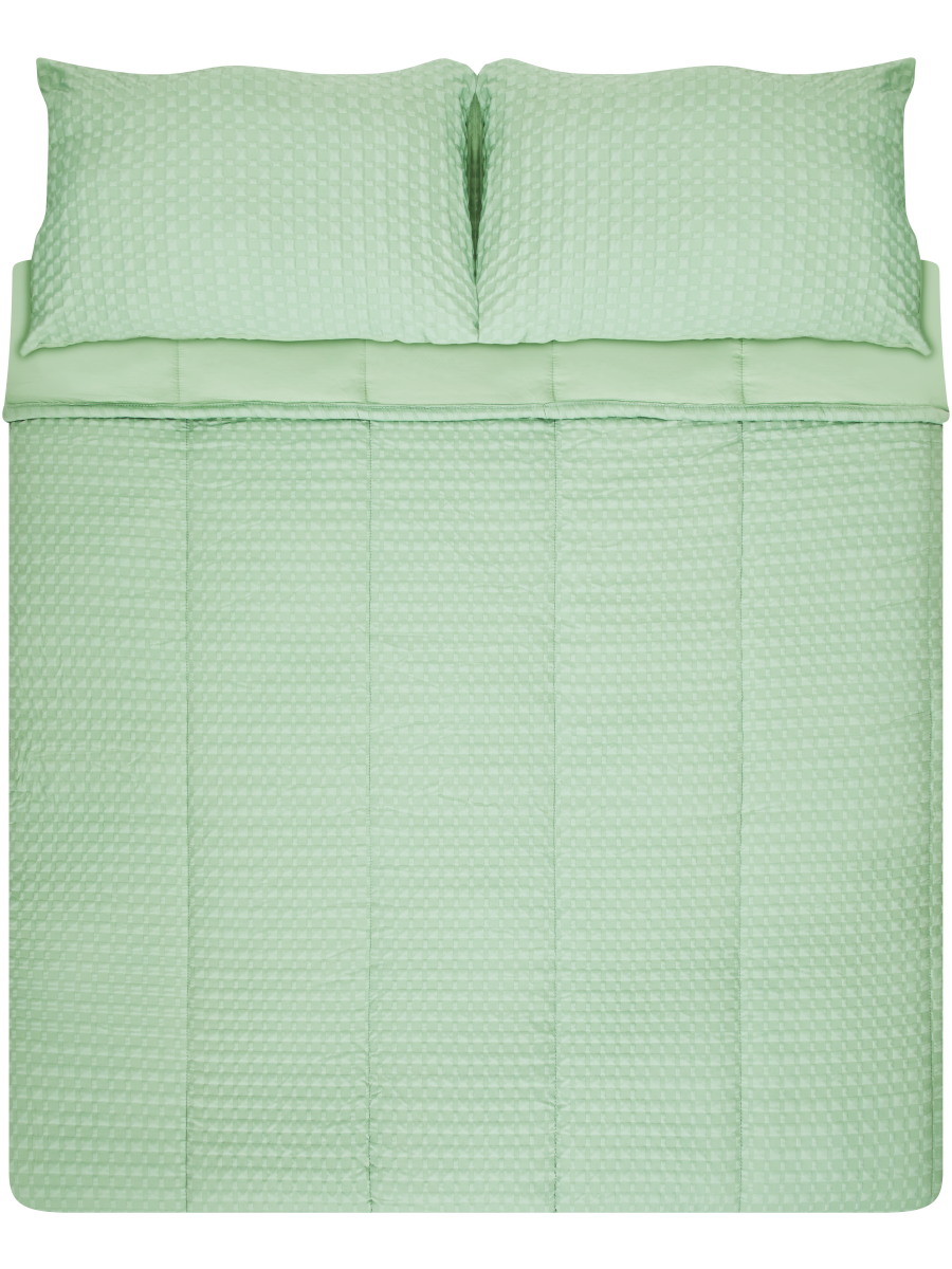 Checkered Weave Comforter Set Queen
