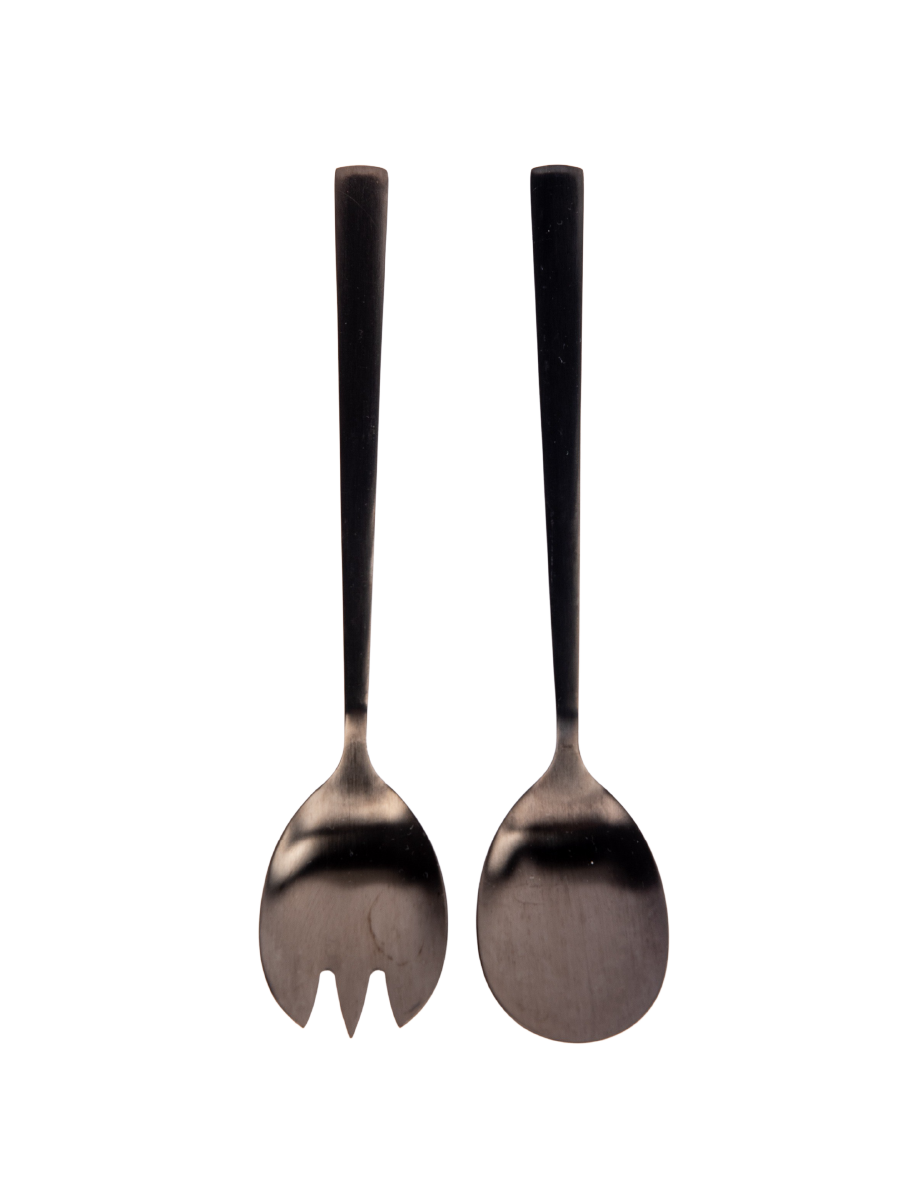 Silver Salad Server Set