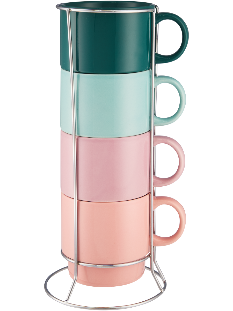 Stacking Mugs In Holder