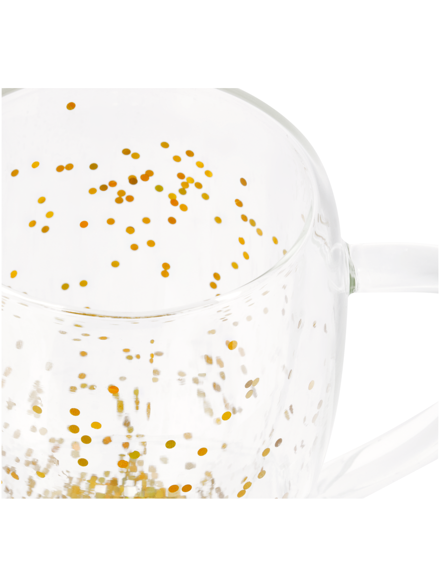 Double Wall Mug With Glitter