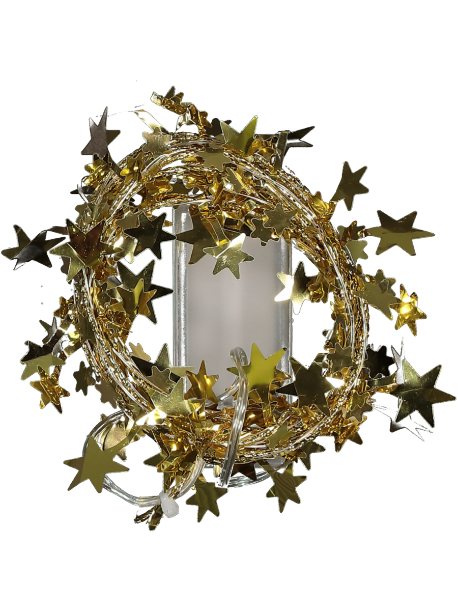 Gold Star String Lights