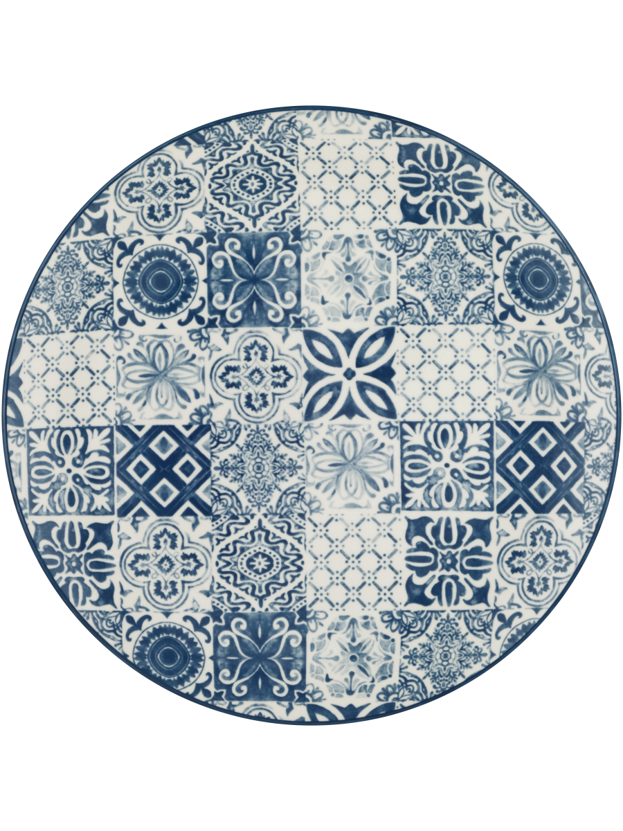 Blue Mosaic Pad Dinner Plate