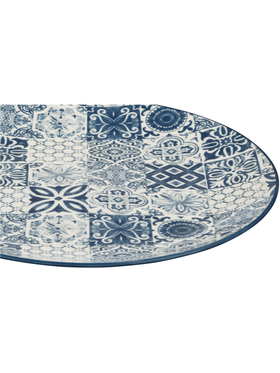 Blue Mosaic Pad Dinner Plate