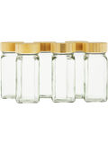 6 Spice Jars 120ml 11x5x5cm