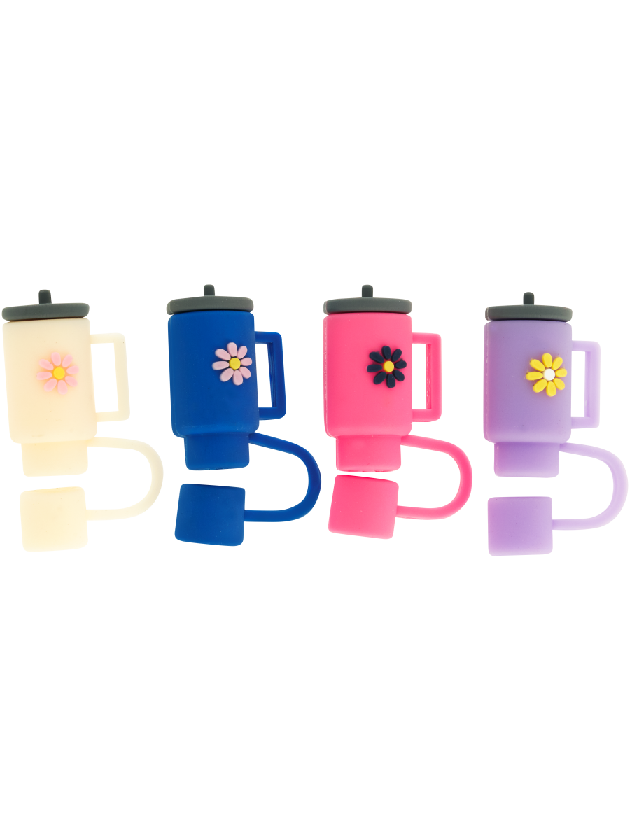 4 Pack Straw Toppers