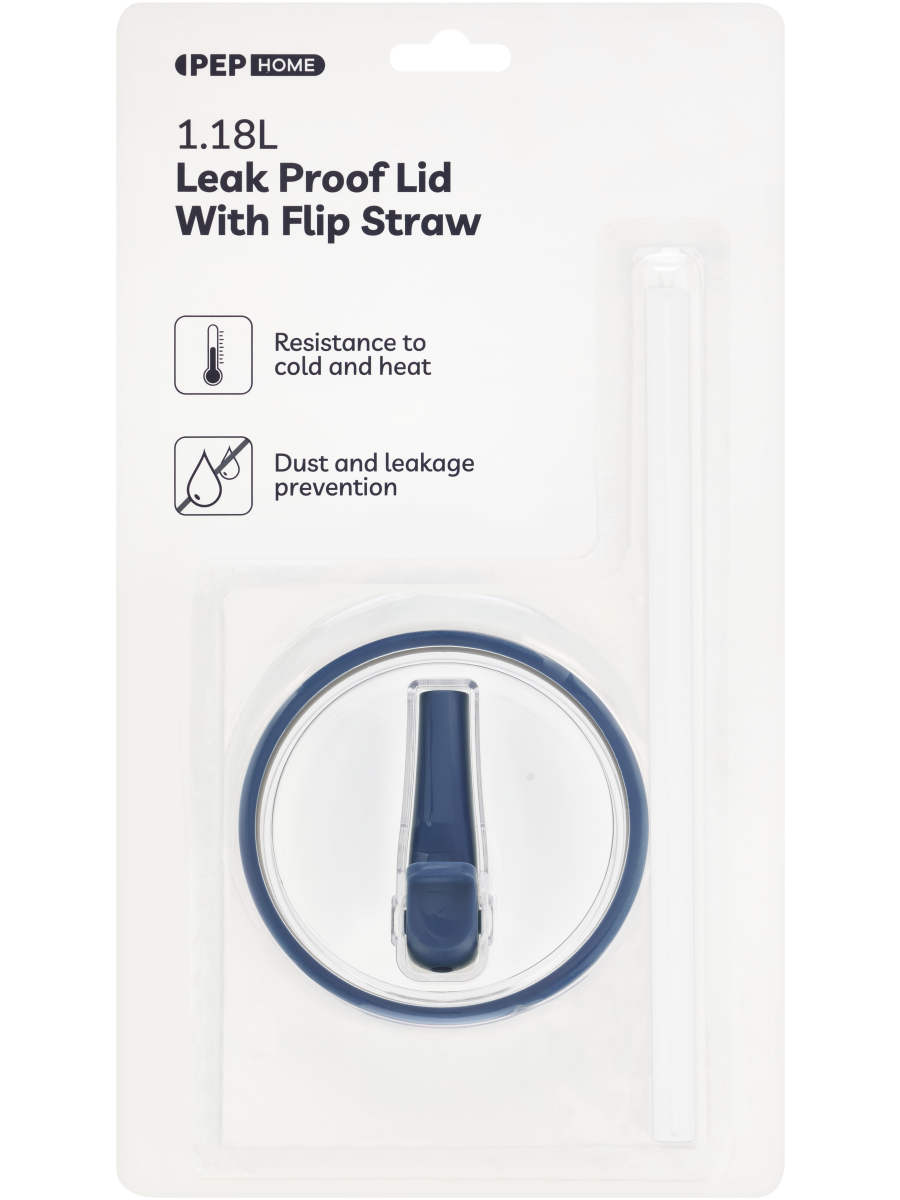Leak Proof Lid With Flip Straw