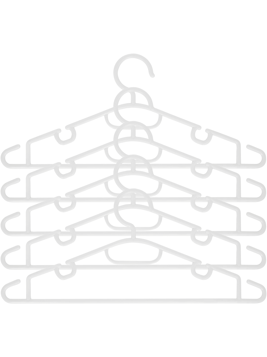 Plastic Hangers (Design/Colour may vary)