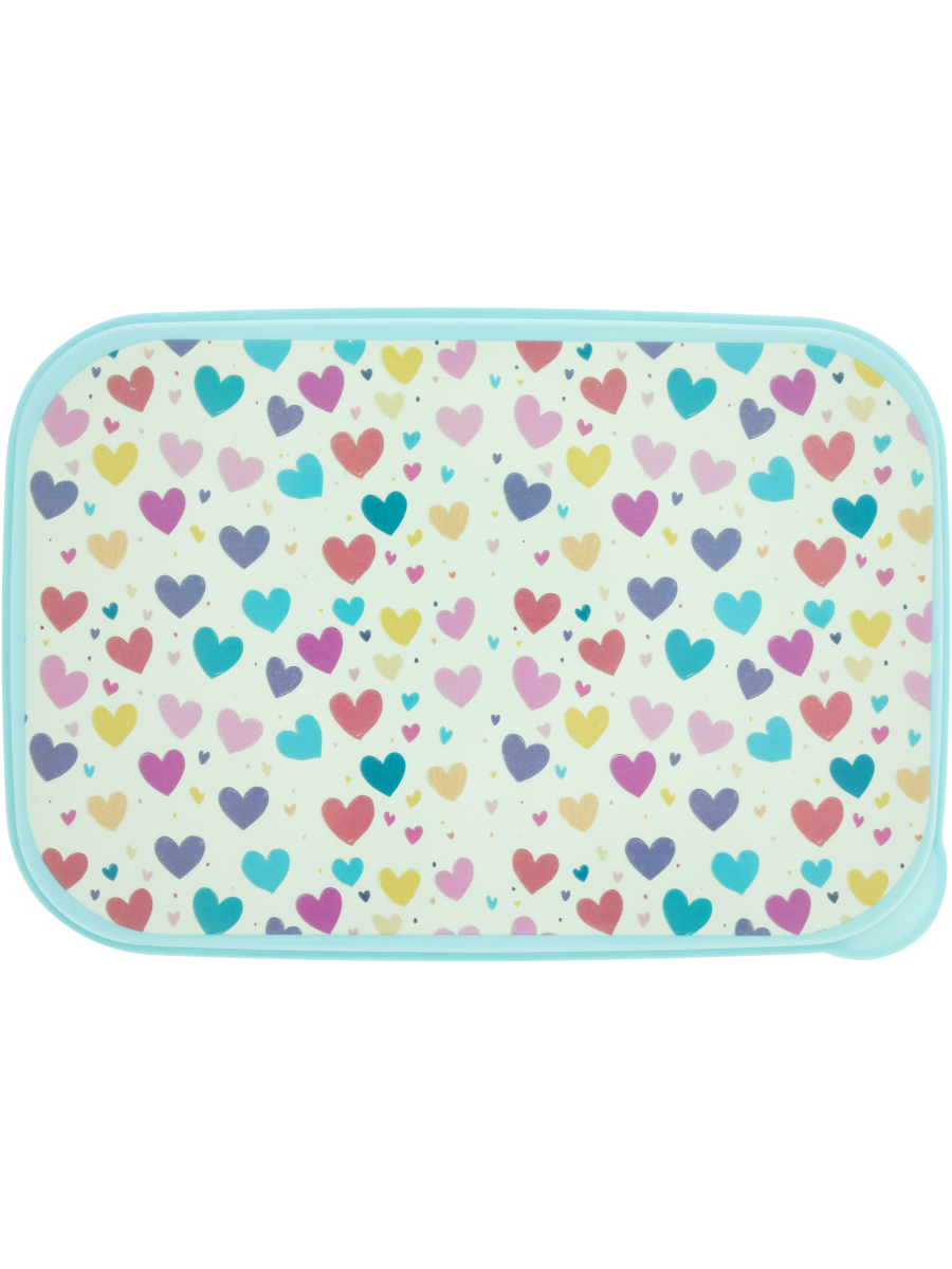 2 Divider Hearts Lunch Box