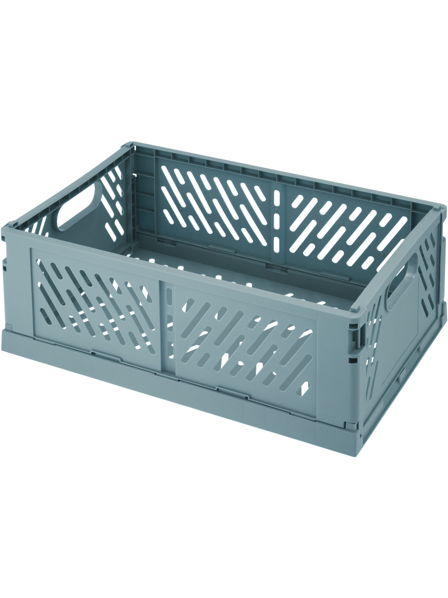 Large Foldable Storage Blue Crate
