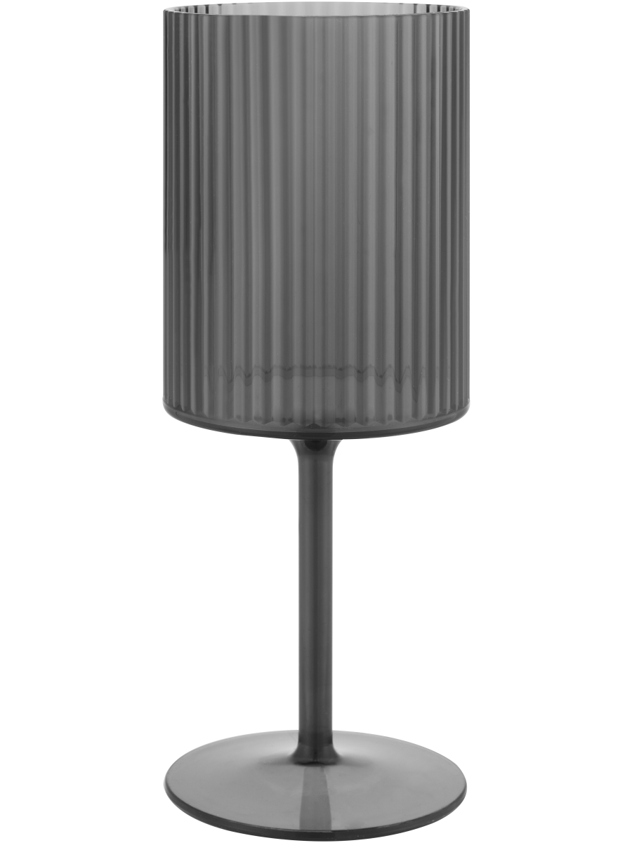 Ribbed Wine Glass