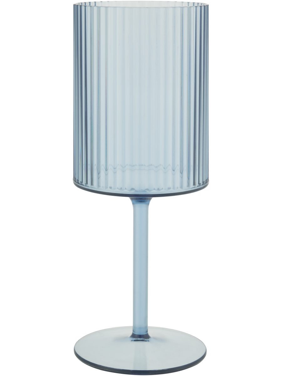 Ribbed Wine Glass