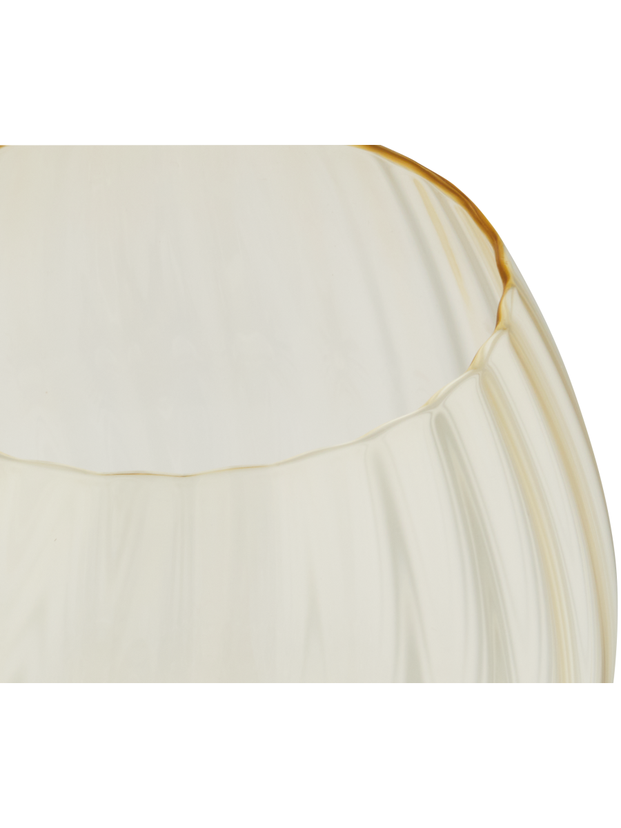 Wavy Ribbed Wine Glass