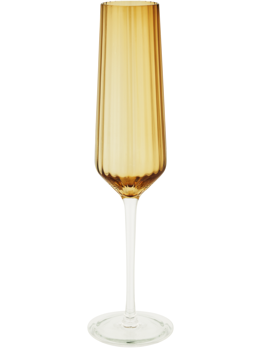 Ribbed Champagne Glass