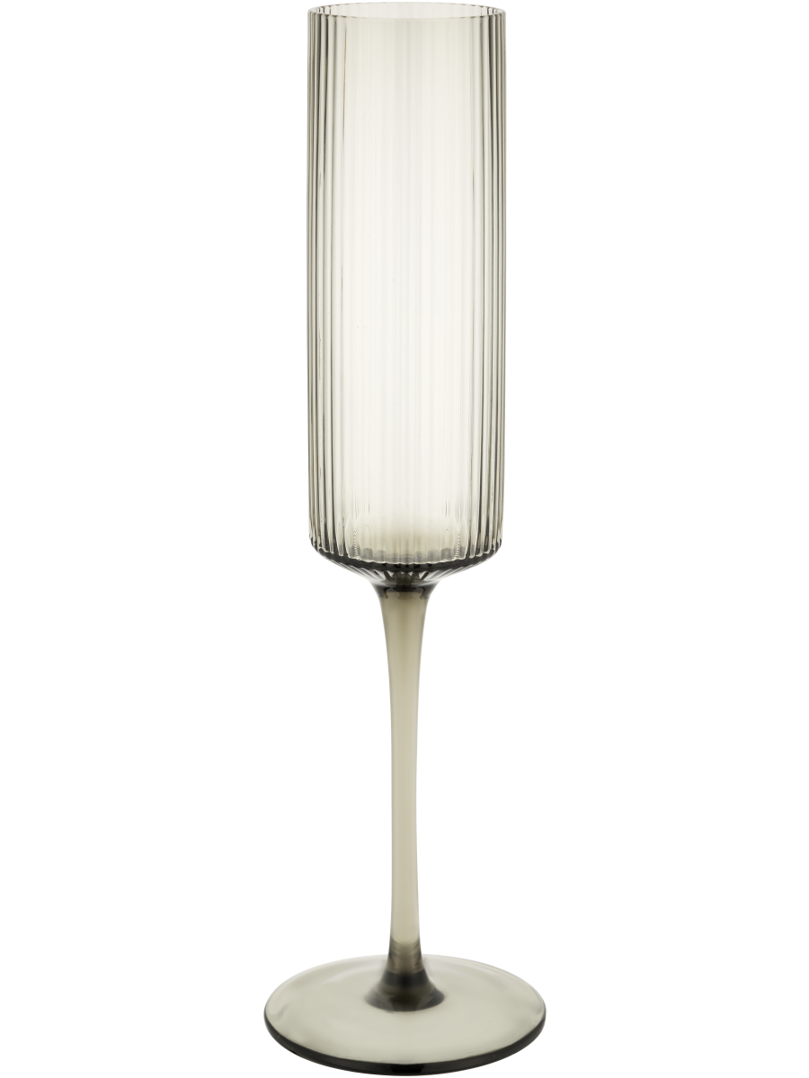 Ribbed Champagne Glass