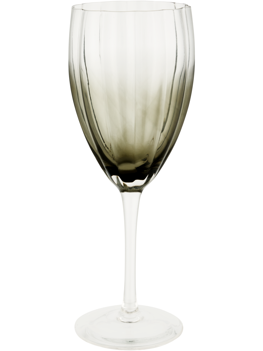 Ribbed Wine Glass