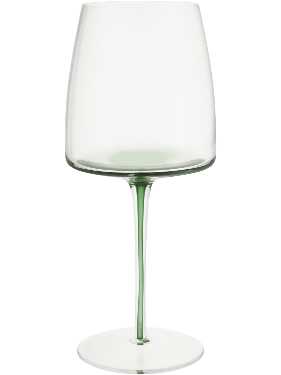 Tinted Stem And Base Wine Glass