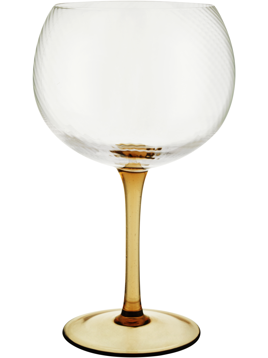 Peach Stem Balloon Wine Glass